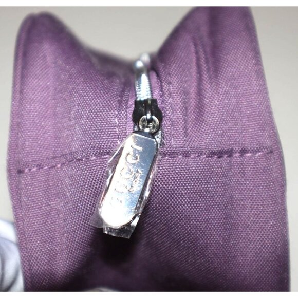 Gucci Beauty Cosmetic Bag Purple Pouch Travel Organizer Makeup Minimalist - Picture 5 of 6